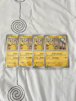 4 x Pokemon TCG Pikachu At The Museum Jumbo Card SEALED Brand New MEP Promo - Image 1