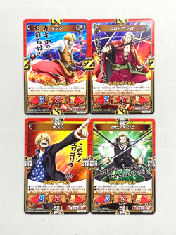 Sanji and Zoro - Bundle of 4 - One Piece Kizuna Boost Card Battle Japanese - Image 1