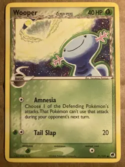 Wooper Pokemon Card Dragon Frontiers 71/101 LP - Image 1