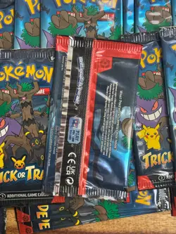 22x Packs of 2024 Pokemon SEALED "Trick or Trade" TCG Booster (3 Cards Per Pack) - Image 3