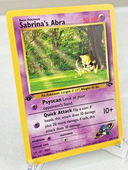 Sabrina's Abra 94/132 Gym Challenge WOTC Pokemon Card 1st Edition - Near Mint - Image 2