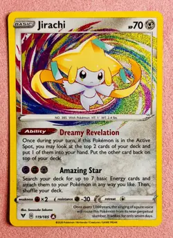 Jirachi | 119/185 | Vivid Voltage | 2020 Pokemon TCG Card Amazing Rare Holo | NM - Image 1