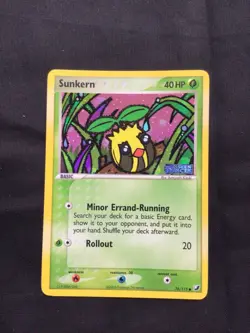 Pokemon Cards: EX Unseen Forces Reverse Holo: Sunkern 76/115 - Image 1