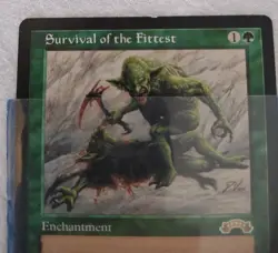 Survival of the Fittest Magic the Gathering Exodus MtG Rare Green Enchantment - Image 3