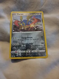 Pokemon TCG Zacian Rebel Clash 139/192 Reverse Holo Rare - Image 1