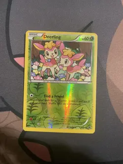 Pokemon TCG - Deerling 8/124 Fates Collide Reverse Holo LP - Image 2