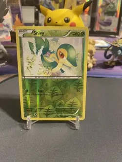 Pokemon TCG Snivy 5/124 Sun Moon Fates Collide Reverse Holo LP - Image 1