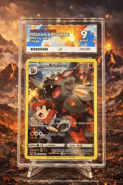 🔥🐕 Pokemon TCG – Hisuian Arcanine #TG08 – Lost Origin – Special Art – ACE 9 - Image 1