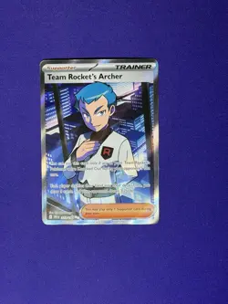 Pokemon TCG-Team Rockets Archer 223/182 Full Art Ultra Rare Destined Rivals NM/M - Image 1