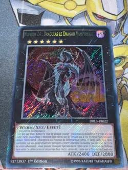 CARTE Yu Gi Oh NUMERO 24 : DRAGULAS LE DRAGON VAMPIRIQUE DRL3-FR022 1ere edition - Image 1