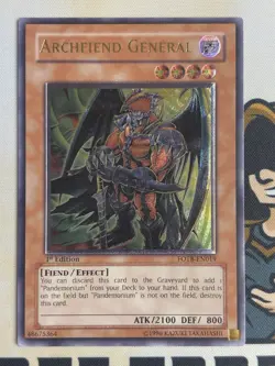 Archfiend General FOTB-EN019 Ultimate Rare 1st Edition YuGiOh! NM EURO Print - Image 3