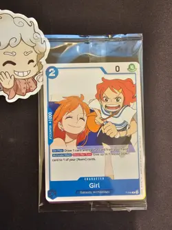 P-096 Girl Promo - One Piece Card Game TCG - SEALED OP-14 Pre-release English - Image 1