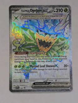 Teal Mask Ogerpon ex 166 Sv: Scarlet & Violet Promo Cards Holo Pokemon TCG NM - Image 1