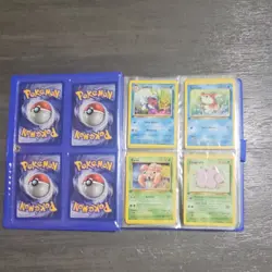 Wizards Vintage Pokemon Card Lot 48 Base Set Jungle Fossil Binder Pikachu - Image 3