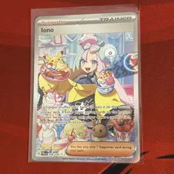 Iono 269/193 NM SV02: Paldea Evolved Special Illustration Rare Pokemon Card - Image 3