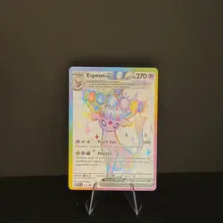 Espeon ex 175 Promo Prismatic Evolutions Full Art Pokemon Card NM SVP - Image 1