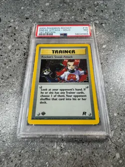 Pokemon TCG Cards 1st Edition Rocket's Sneak Attack 16/82 Holo Rare PSA 7 NM - Image 1