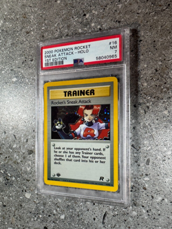 Pokemon TCG Cards 1st Edition Rocket's Sneak Attack 16/82 Holo Rare PSA 7 NM - Image 4