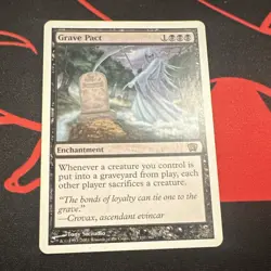 Magic: The Gathering Grave Pact 8th Edition Rare Enchantment 137/350 - Image 1