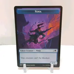 Magic The Gathering Ninja Token 004/019 MP Kamigawa: Neon Dynasty - Image 1