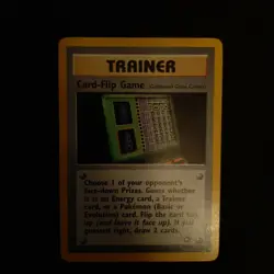 Card-Flip Game 92/111 Trainer Pokemon Card 1999 Uncommon - Image 2