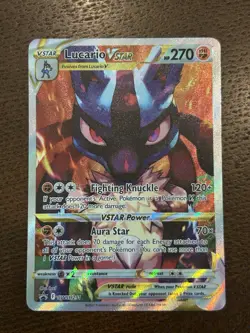 Pokemon TCG Crown Zenith Lucario VSTAR SWSH291 ETB Promo NM - Image 1
