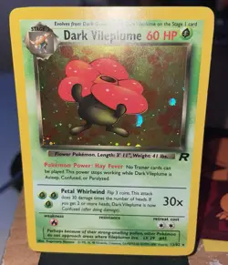 Pokemon Dark Vileplume 13/82 Team Rocket Set Holo Rare LP Condition Unlimited - Image 3