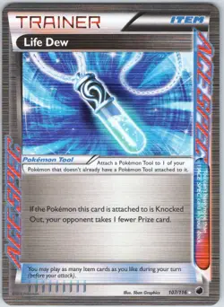 Life Dew 107/116 Rare ACE Plasma Freeze Pokemon NM - Image 1