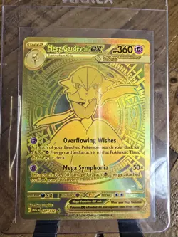 Pokemon Mega Evolution Gold Gardevoir EX 187/132 NM Pack Fresh - Image 1