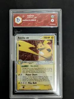(PSA) pokemon raichu ex emerald 7.5 graad NM+ 97/106 2005 - Image 1