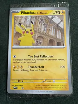 Pokemon TCG ⚡Pikachu At The Museum⚡ Jumbo Promo Card *Sealed New* - Image 1