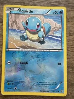 Pokemon Squirtle 24/135 Plasma Storm Common Reverse Holo Card - Image 1