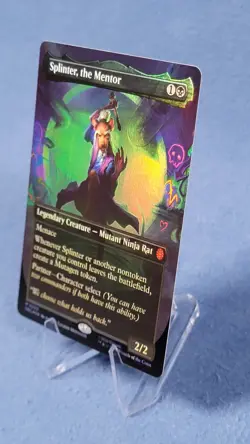 Splinter, the Mentor Borderless FOIL 3 MTG Teenage Mutant Ninja Turtles TMC NM - Image 1