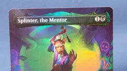 Splinter, the Mentor Borderless FOIL 3 MTG Teenage Mutant Ninja Turtles TMC NM - Image 3