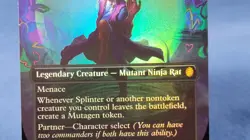 Splinter, the Mentor Borderless FOIL 3 MTG Teenage Mutant Ninja Turtles TMC NM - Image 4