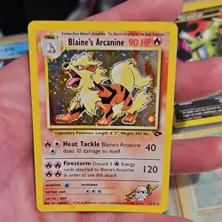 Pokemon Blaine's Arcanine Gym Challenge Holo Rare 11/132 90 HP English Card - Image 1