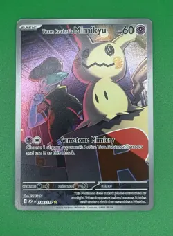 Pokemon TCG Team Rocket's Mimikyu Full Art Rare ASC 238/217 Basic Psychic 60 HP - Image 1