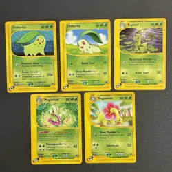 Pokemon Expedition Meganium Bayleef Chikorita Ereader Bundle 2002 Starters - Image 1