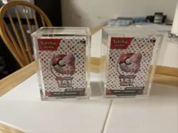 1 Single Booster Bundle From Scarlet and Violet 151 Pokemon TCG And Acrylic Case - Image 1