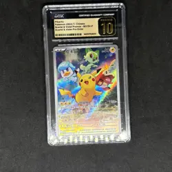 Pokemon Chinese Scarlet Violet Pre-order Promo Pikachu 001/SV-P CGC 10 Pristine - Image 1