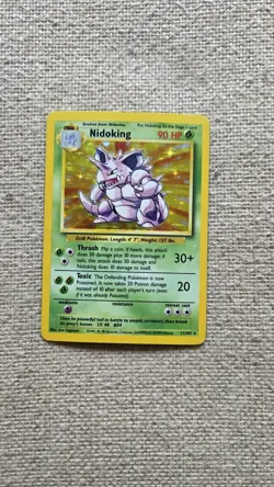 Nidoking 11/102 Holo Base Set Unlimited Pokemon Tcg 1999 [LP/MP] - Image 1