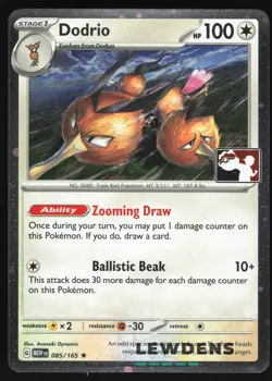 Dodrio - Play! Series Prize Pack Promo - 085/165 - 151 - Cosmos Holo - Pokemon 5 - Image 1