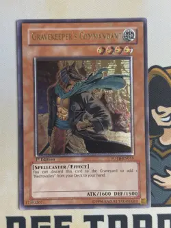 Gravekeeper's Commandant FOTB-EN015 Ultimate Rare 1st Edition YuGiOh! LP EURO - Image 3
