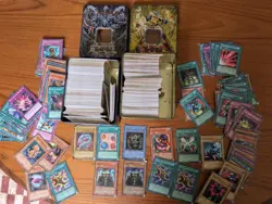 Yugioh Job Lot Collection Old And Modern Cards With Classic Blue Eyes In Tins - Image 1