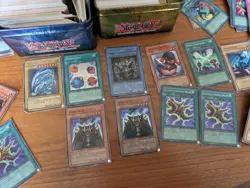 Yugioh Job Lot Collection Old And Modern Cards With Classic Blue Eyes In Tins - Image 3