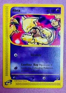 Abra | 93/165 | Expedition Base Set | 2002 Vintage WOTC Pokemon TCG Card | MP - Image 1