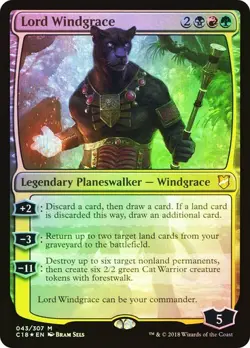 NM Foil Lord Windgrace, MTG, Commander 2018, Magic the Gathering, 42 - Image 1