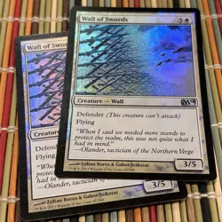 Wall of Swords FOIL X2 Magic 2014 / M14 White Uncommon MAGIC MTG - Image 1