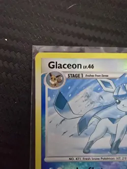 Glaceon 20/100 Majestic Dawn Reverse Holo Platinum Stamped Burger King Promo LP - Image 3