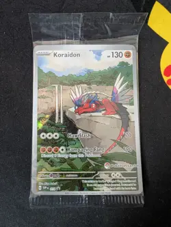 Koraidon SVP 014 Pokemon Center Stamp Scarlet & Violet Promo - Sealed - Image 1